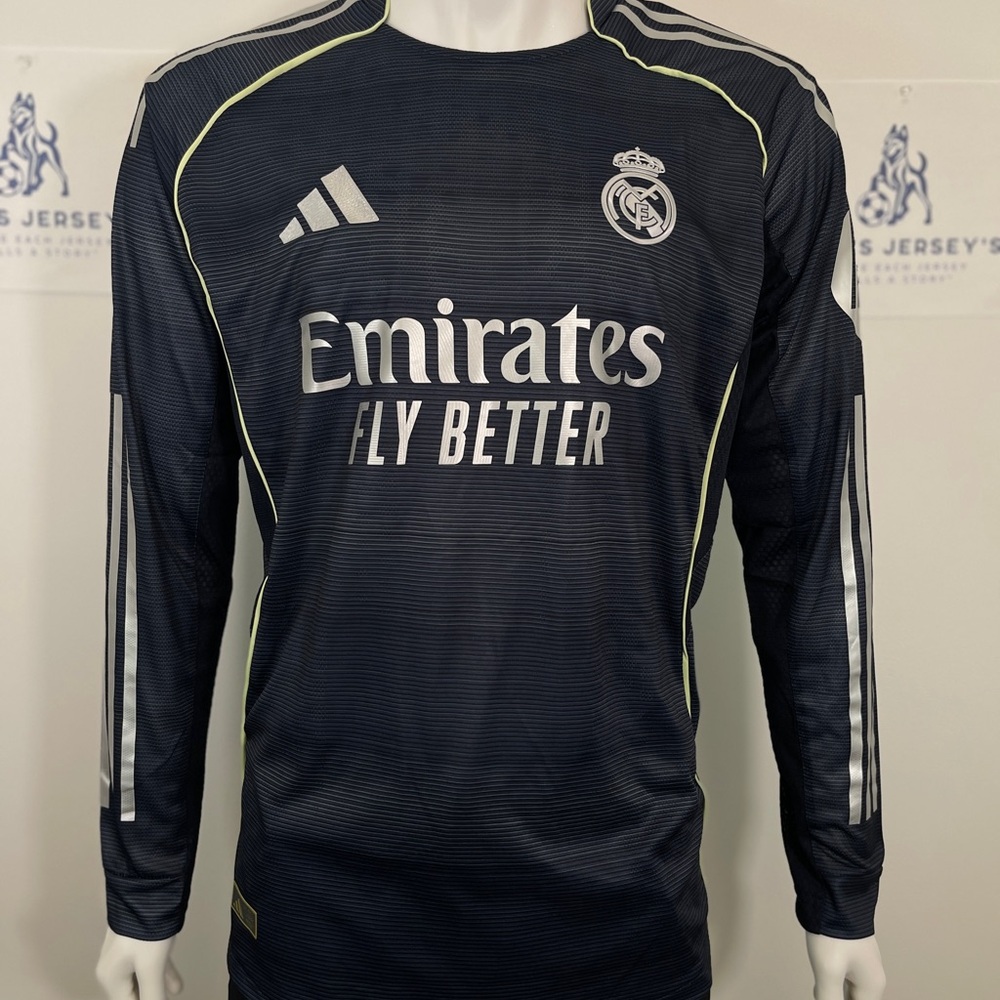 Adidas Real Madrid Navy Long Sleeve Jersey